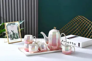 Ceramic Cup, Jug Tray Set