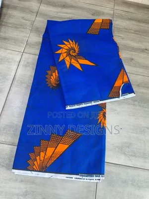 Royal Blue 100% Cotton Ankara