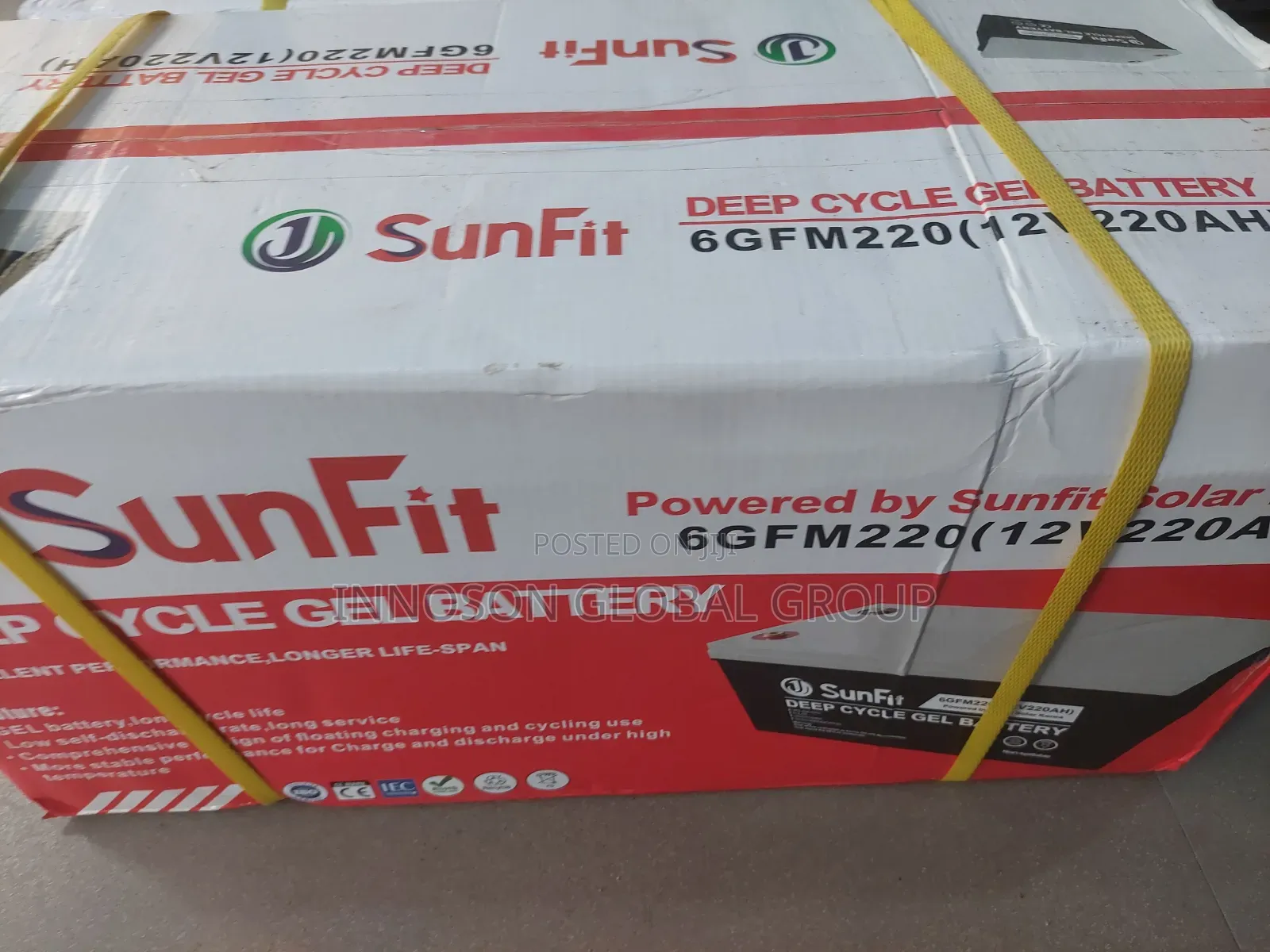 220Ah 12v Sunfit Battery