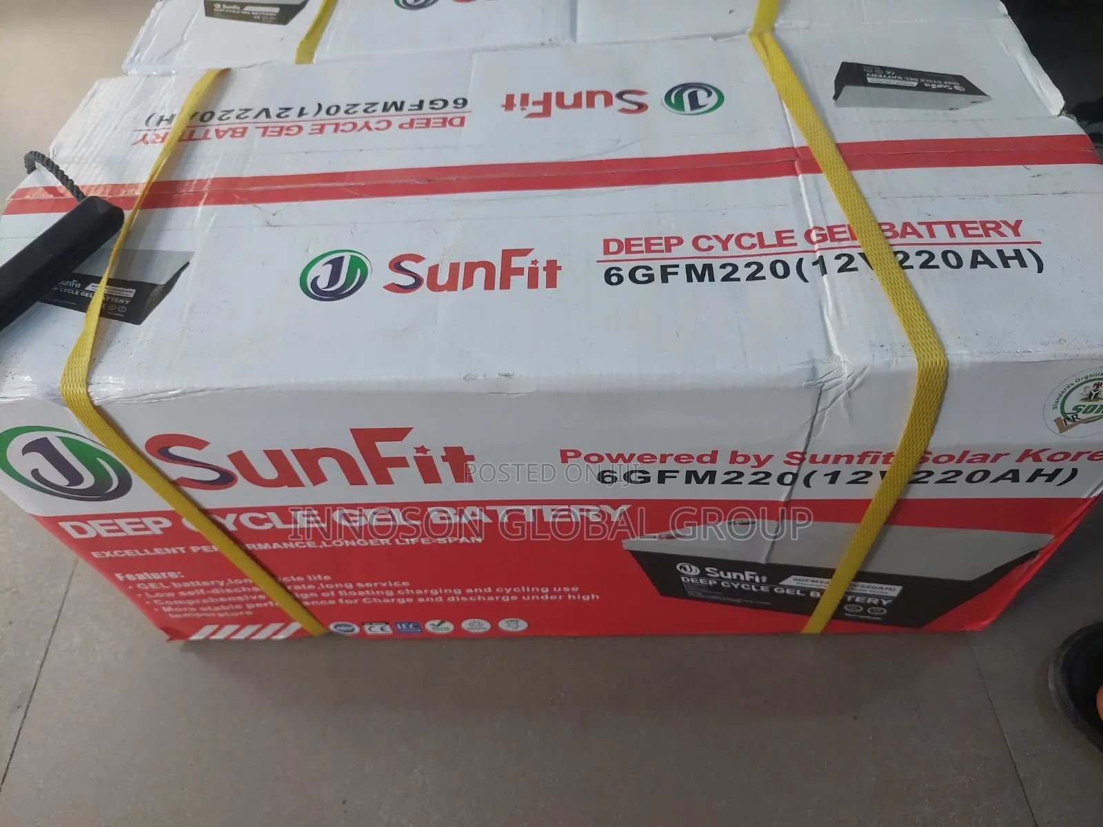 220Ah 12v Sunfit Battery