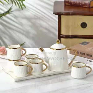 Ceramic Cup, Jug Tray Set