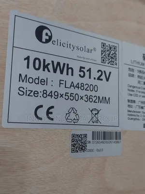 10kwh 51.2v FLA Felicity Lithium Ion Battery