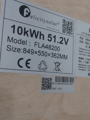 10kwh 51.2v FLA Felicity Lithium Ion Battery