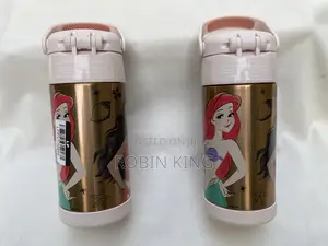 Thermos Disney Princess Steel Insulated Straw Bottle Volume 12oz/355ml