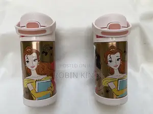 Thermos Disney Princess Steel Insulated Straw Bottle Volume 12oz/355ml