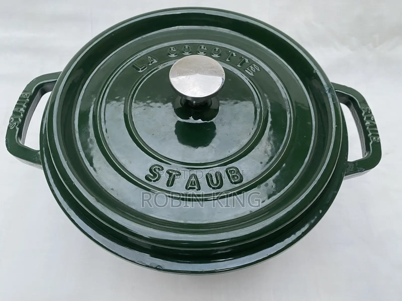 Staub Used Enamelled Cast Iron Dutch Oven Pot Size 4Qt / 3.7 Litre