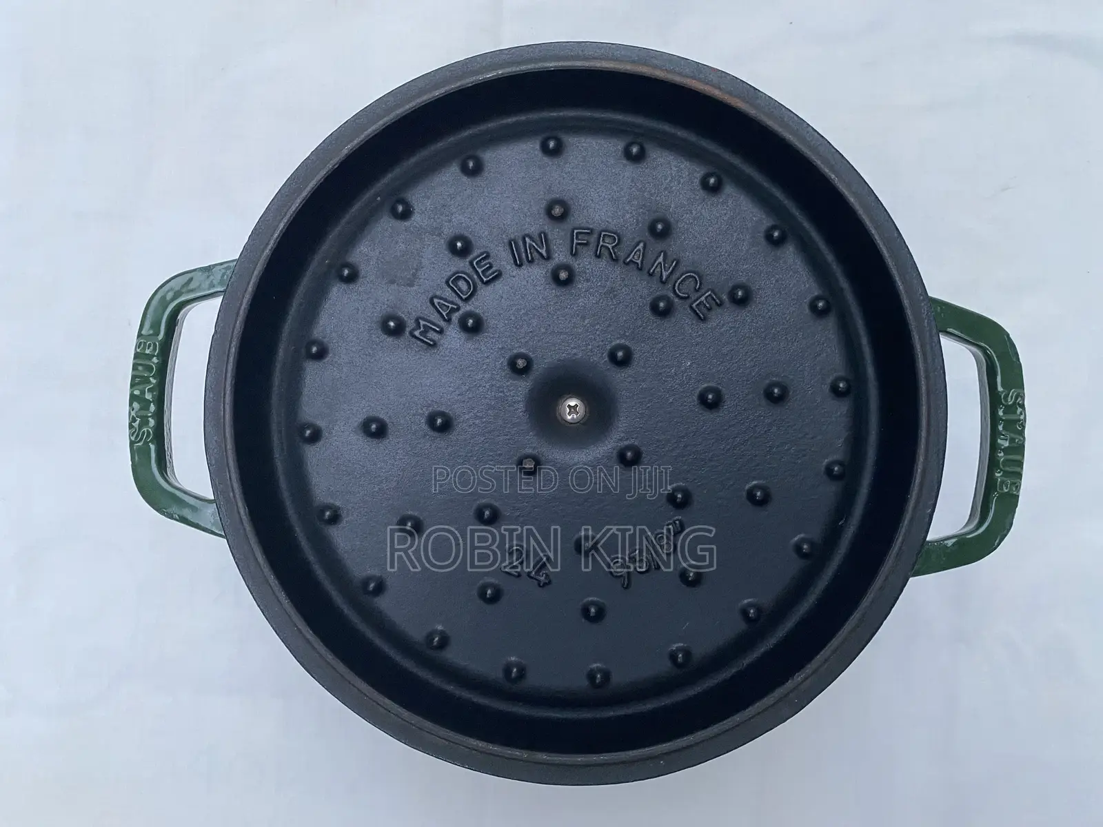 Staub Used Enamelled Cast Iron Dutch Oven Pot Size 4Qt / 3.7 Litre