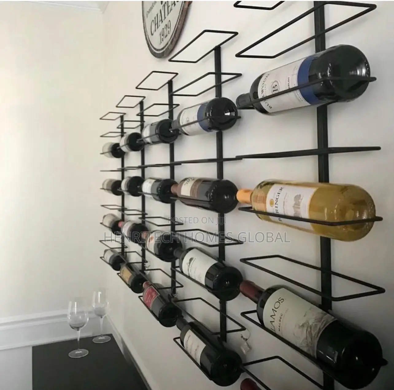 9-Step Wine Bottle Rack – Multi-Level Wine Storage Stand