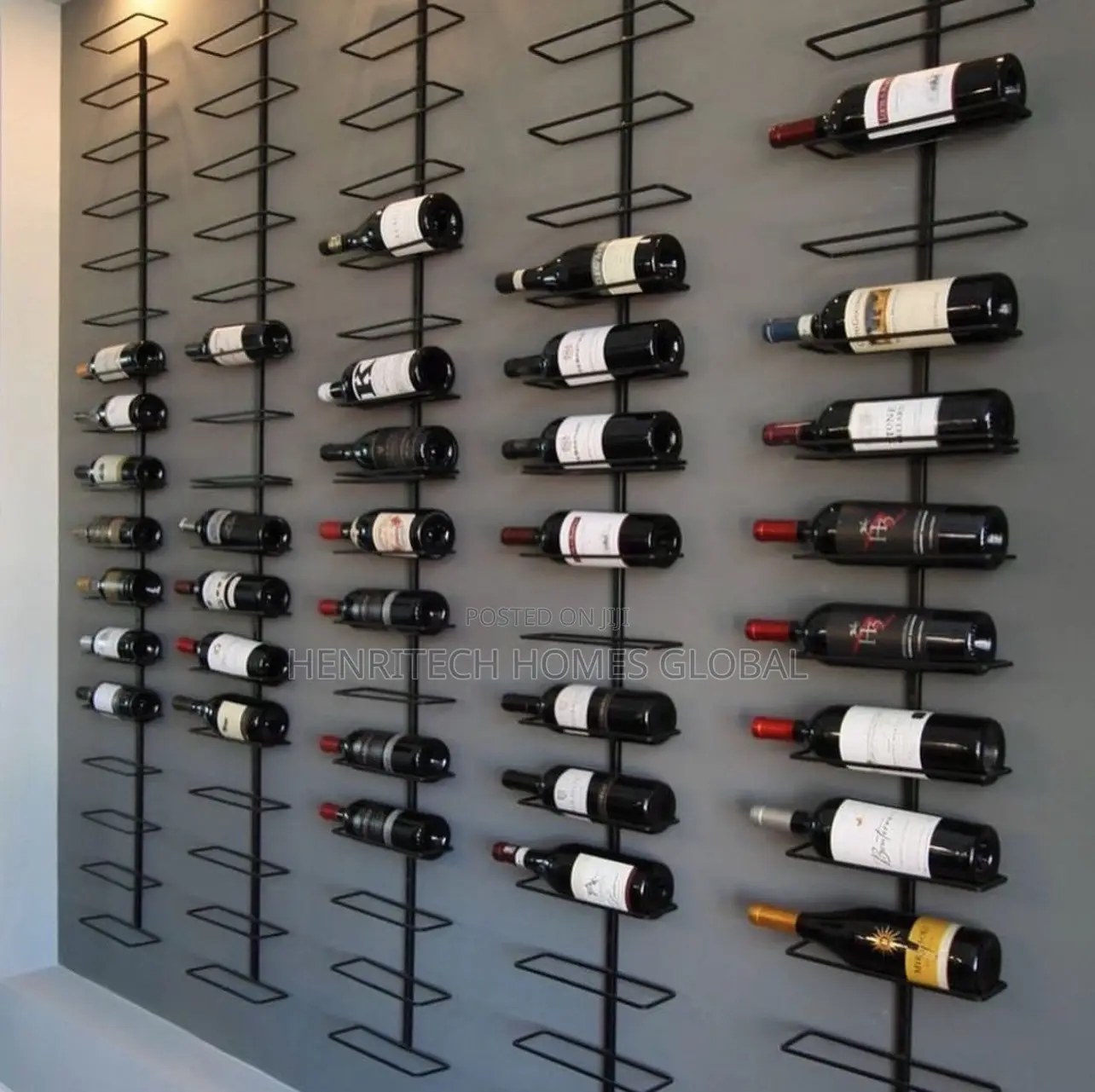9-Step Wine Bottle Rack – Multi-Level Wine Storage Stand
