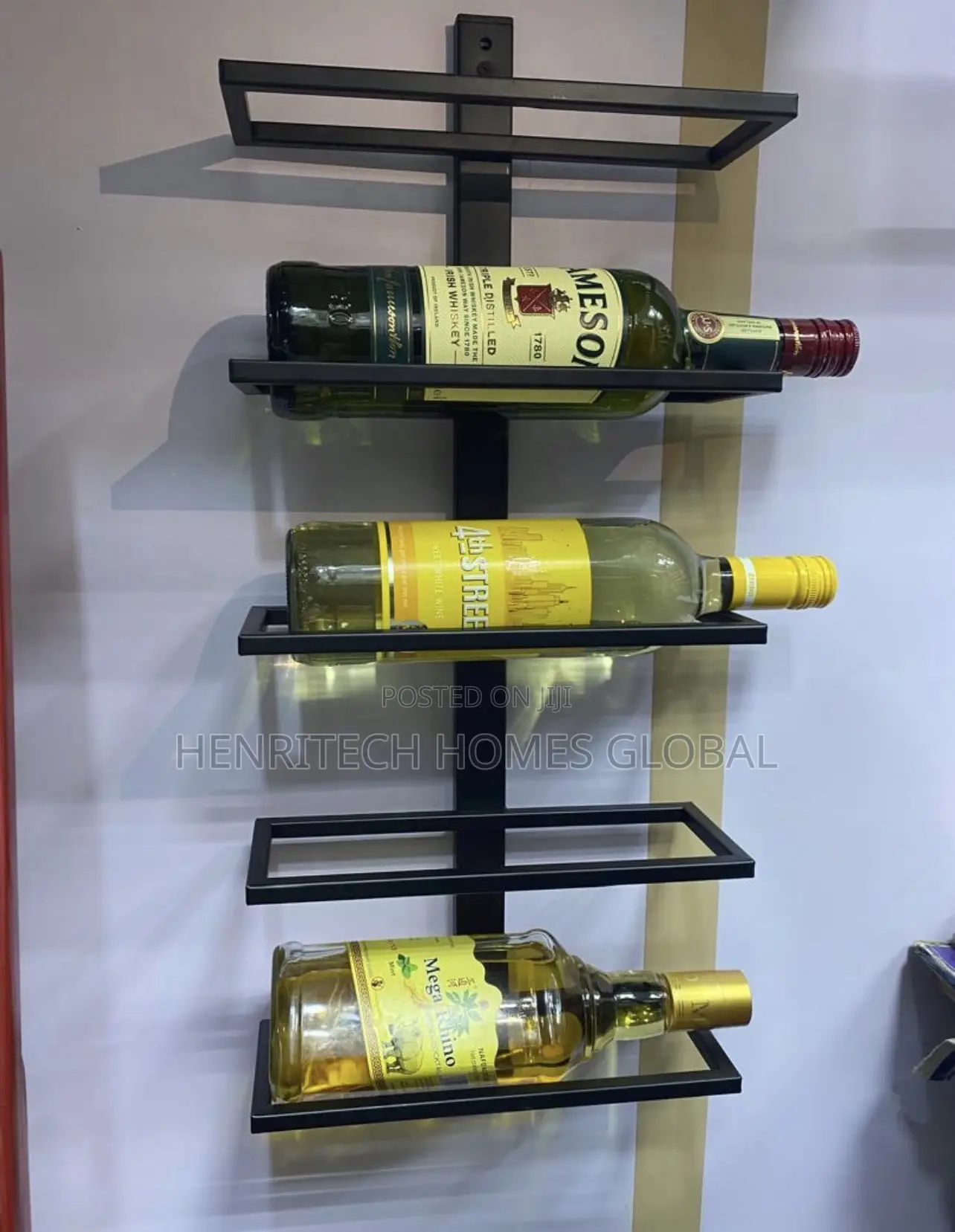 5-Step Wine Bottle Rack – Multi-Level Wine Storage Stand