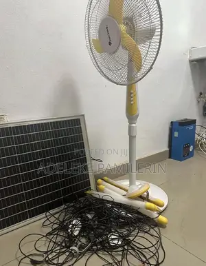 Solar Pedestal Fan Home Theater