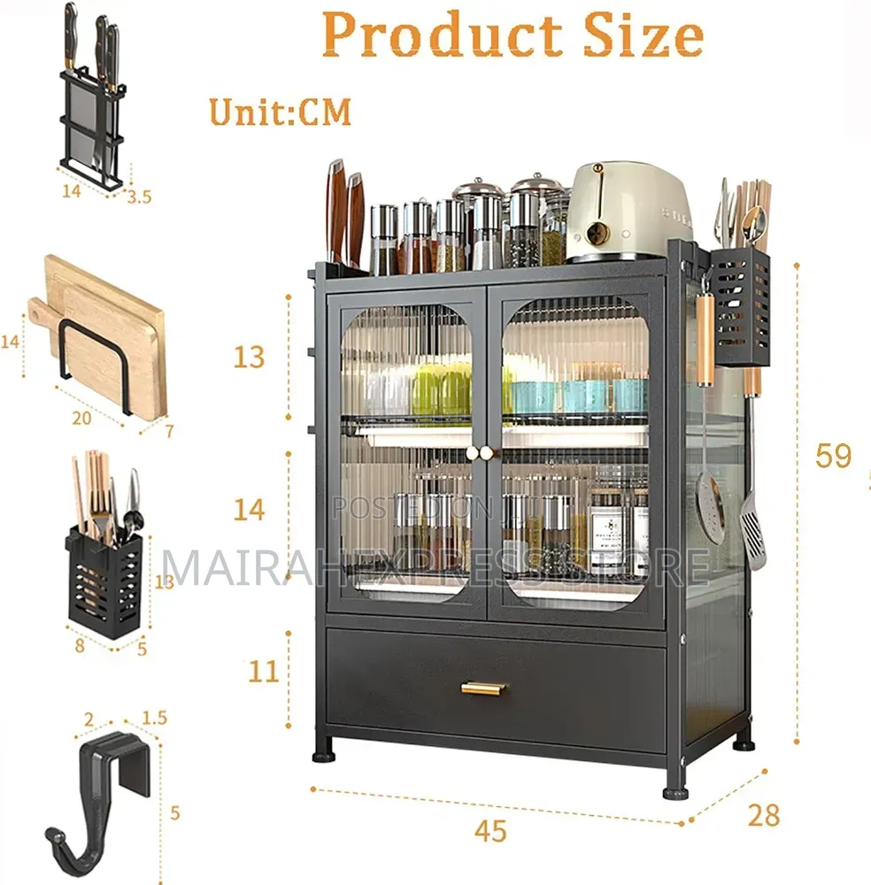 Multifunctional Storage Cabinet for Various Tableware T. S