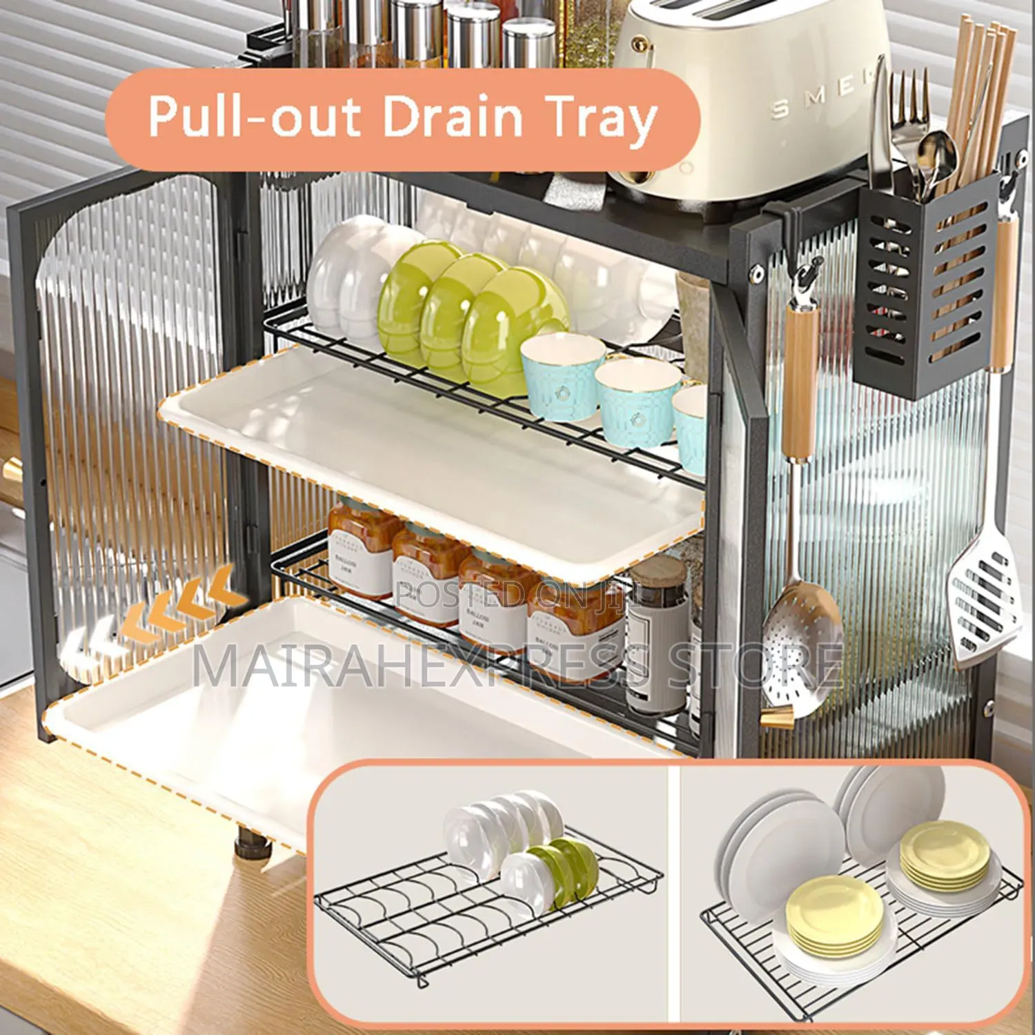 Multifunctional Storage Cabinet for Various Tableware T. S