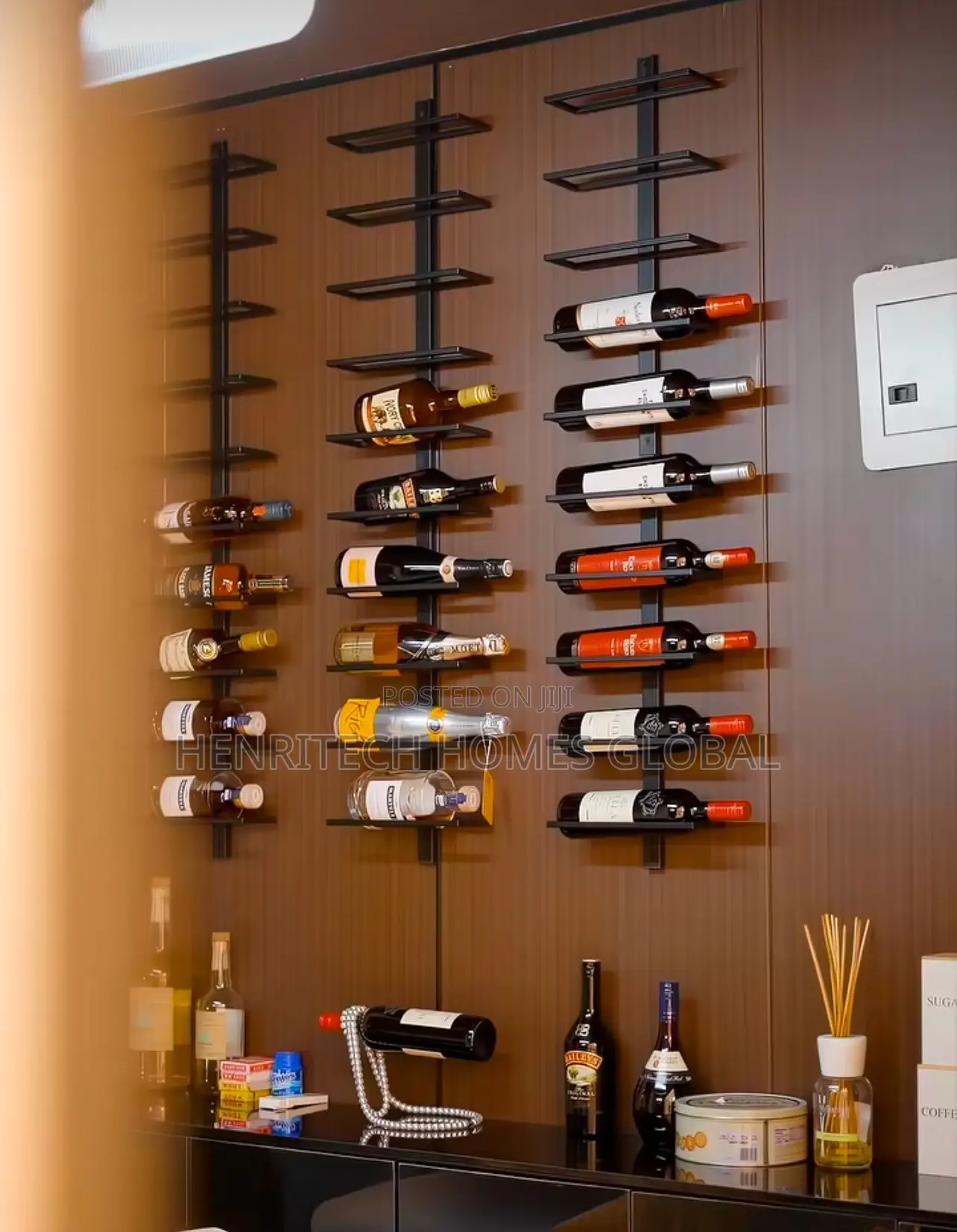 5-Step Wine Bottle Rack – Multi-Level Wine Storage Stand
