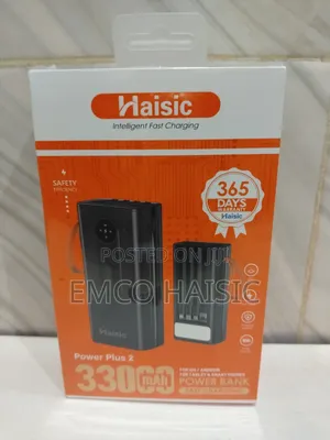 33mah Haisic Fast Charging Powerbank With Led Lighting