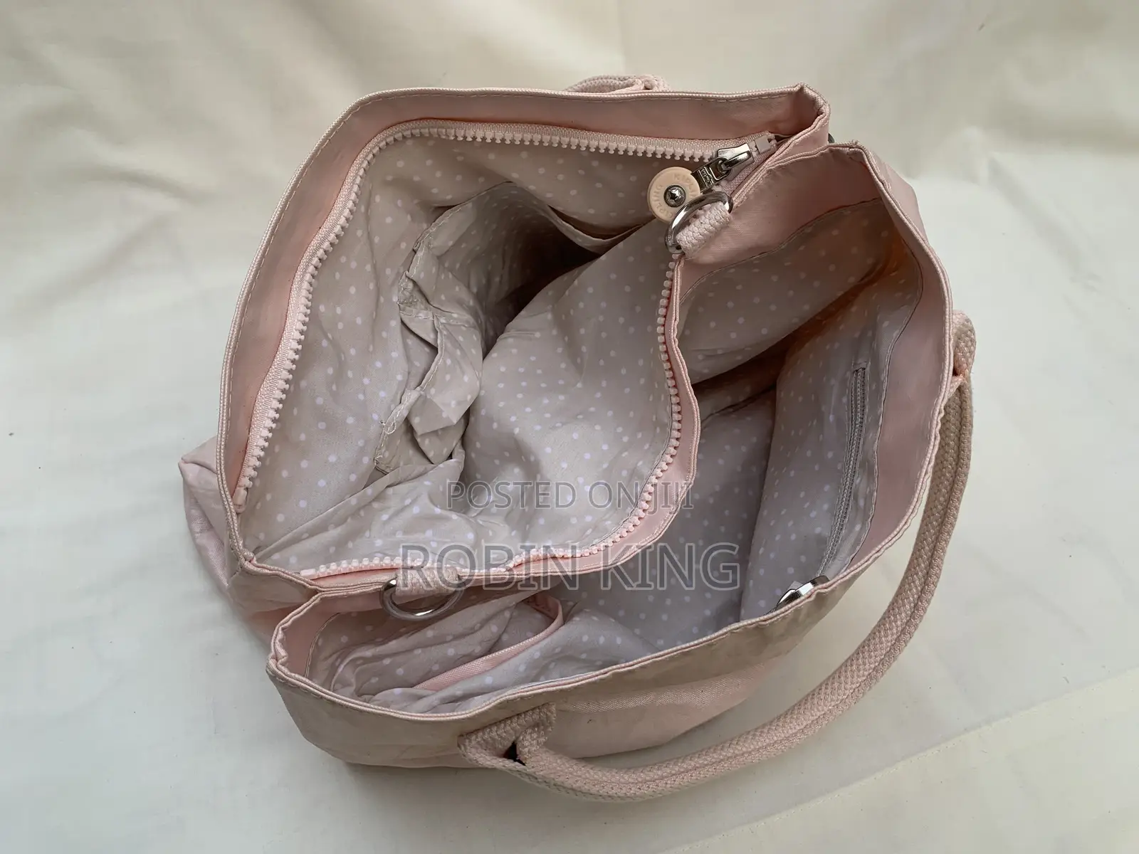 Kipling Womens Pink Shoulder Hand Bag Size Medium