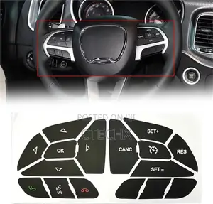 Dodge for Charger 2016-2022 Car Steering Wheel Button Repair Stickers