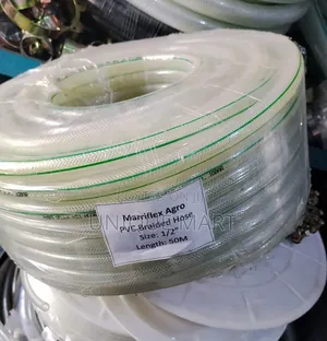 1/2" Non Toxic Food-Grade Braided Agro PVC Hose. Bundle:50 Meters