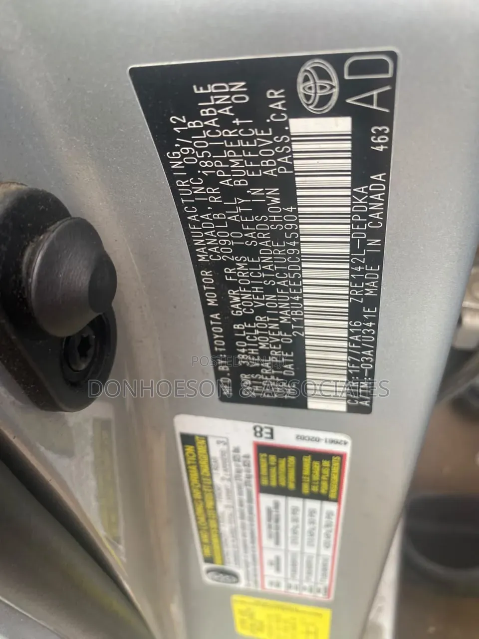 Toyota Corolla 2012 Silver