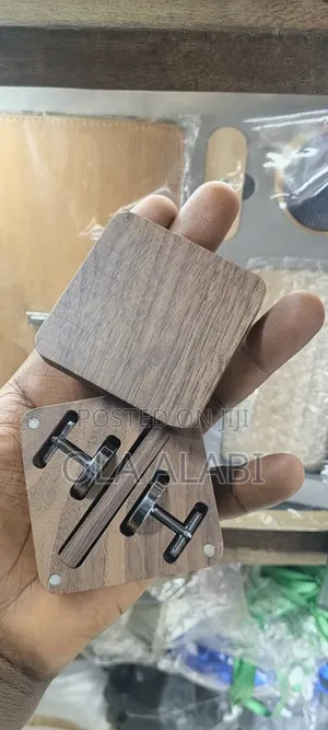 Premium Wooden Cufflinks for Men