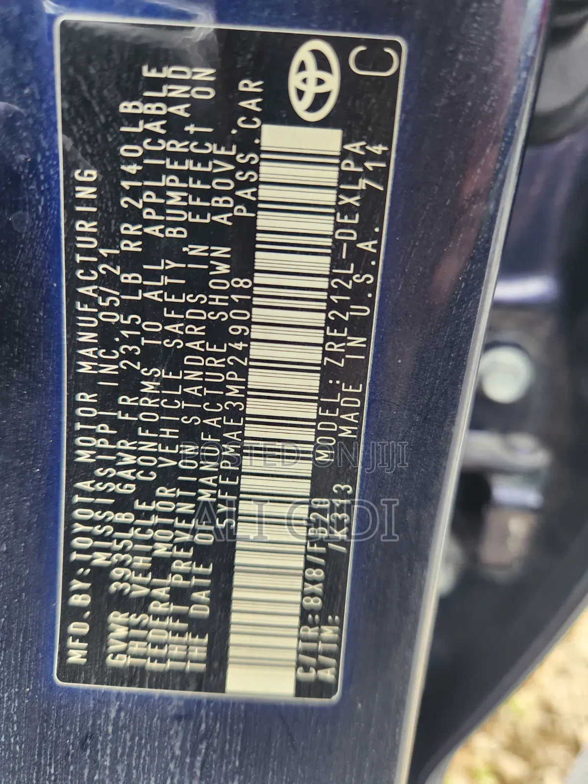 Toyota Corolla 2021 Blue