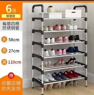 Iron 6 Layers Shoe Rack