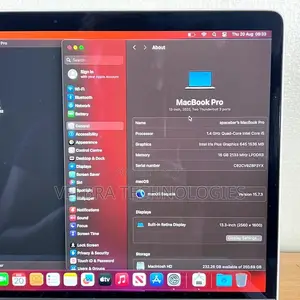 Laptop Apple MacBook Pro 2020 16GB Intel Core i5 SSD 256GB
