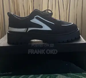 Stylish Black White Sneakers