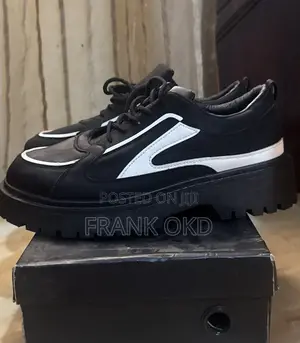 Stylish Black White Sneakers