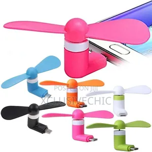 Android/iPhone 2-In1 (Otg) Mini Mobile Phone Fan - 10pcs Above
