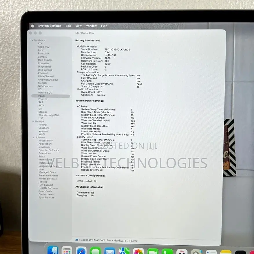 Laptop Apple MacBook Pro 2019 64GB Intel Core i9 SSD 512GB