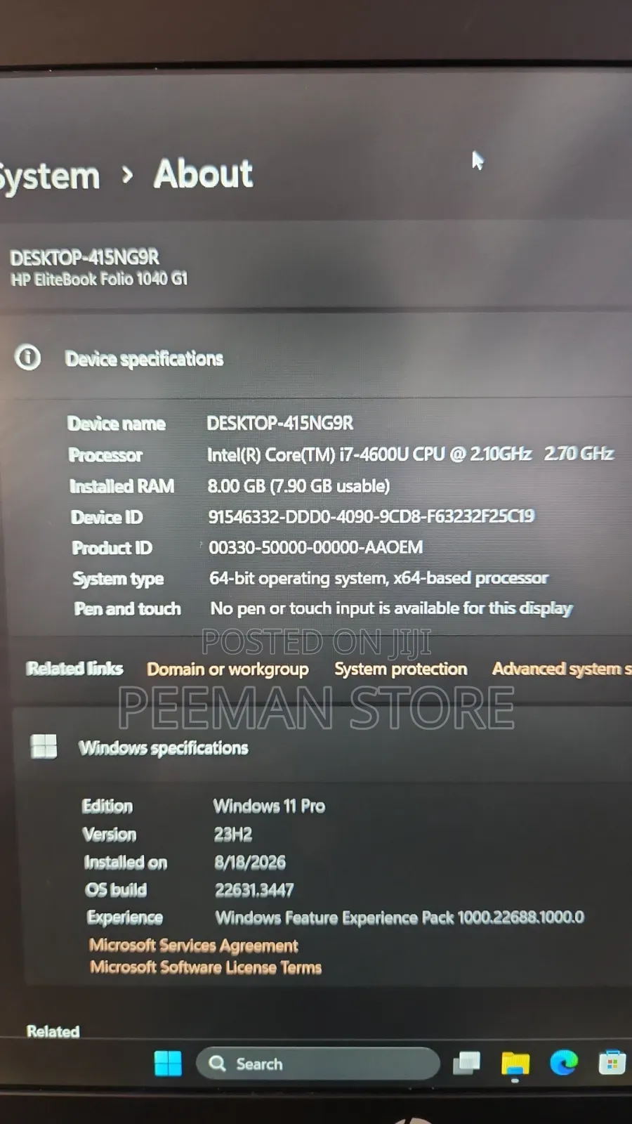 Laptop Dell XPS 15 8GB Intel Core i7 HDD+SSD 500GB