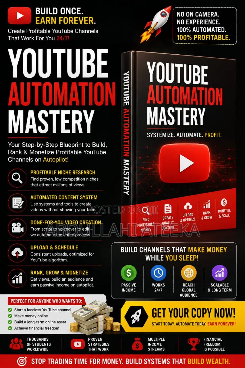 YouTube Automation Mastery – Build Faceless Channels