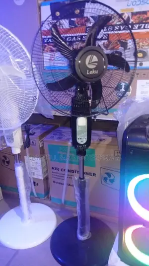 Original Leku Solar and Rechargeable Fan 16 Inches Multifunctional Fan