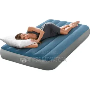 Intex Inflatable Prestige Downy Airbed With Rechargeable Pump