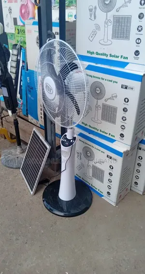 18-Inch EST Rechargeable Solar Standing Fan
