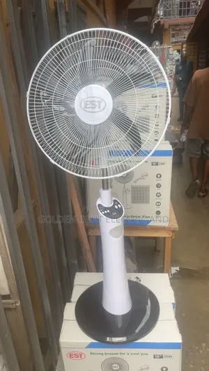 18-Inch EST Rechargeable Solar Standing Fan