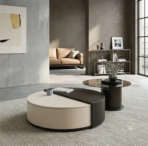 Elegant Round Centre Table With Additional Mini Round Stool