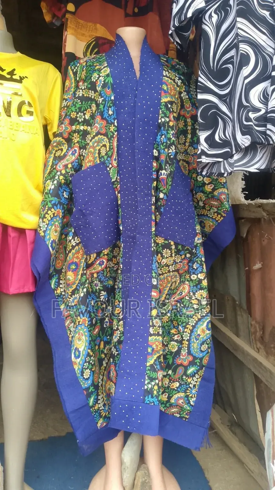 Stone Ankara Kimono #