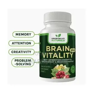 Brain Vitality Plus 60 Caps Advanced Supplement for Memory and Focus