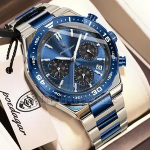 Men’s Luxury Chronograph Stainless Steel Watch