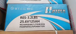 Hyper Power 3.2kWh 25.6V 125Ah LiFePO4 Lithium Battery
