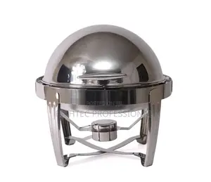 High Quality Luxury Round Dome Roll-Top Buffet Food Warmer