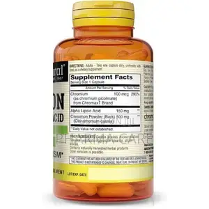 Cinnamon With Alpha Lipoic Acid Wellness Antioxidant Support- 60 Cap