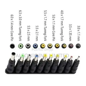 Universal Plugs DC to Plug Power Adapter for Notebook Laptop