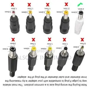 Universal Plugs DC to Plug Power Adapter for Notebook Laptop