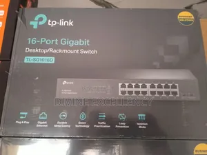 Tplink 16port Gigabit Switch + Rankmount
