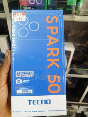 New Tecno Spark 50 128 GB Black