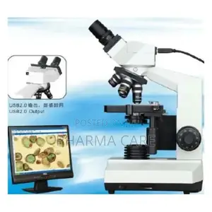 Digital Binocular Microscope With Built-in Camera