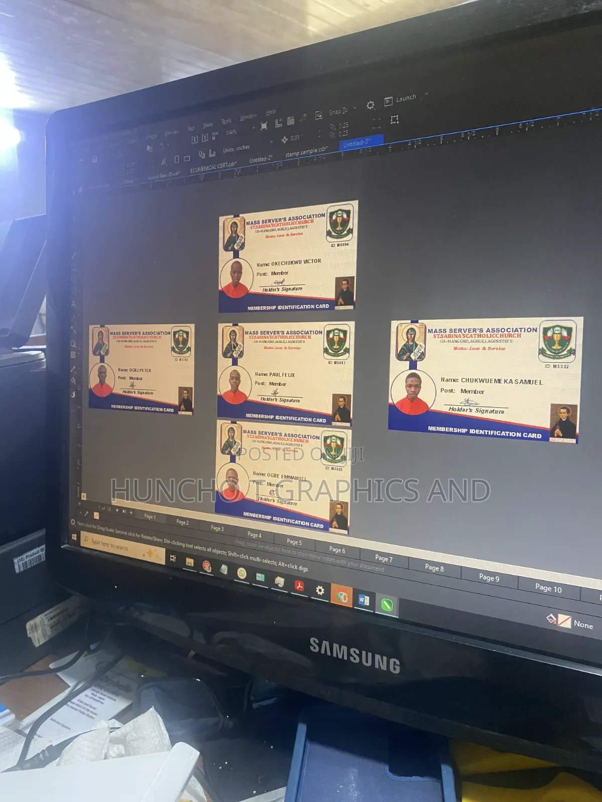 Bulk ID Card Printing Design Services | Plastic Staff ID Cards